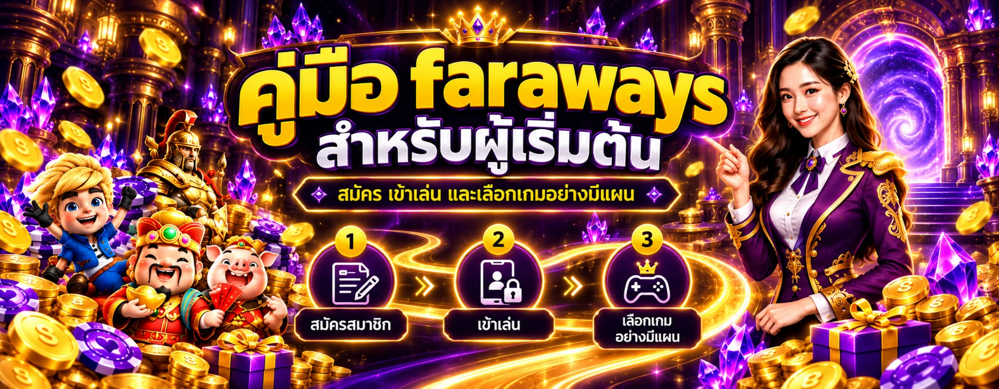 faraways คู่มือสมัคร ทางเข้า และเลือกเกมสำหรับมือใหม่